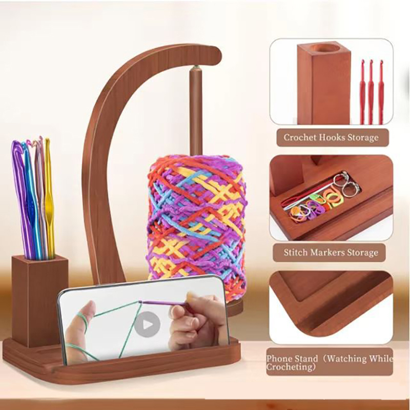 In Stock Wooden Rotating Yarn  - Sewing Knit recension och pris