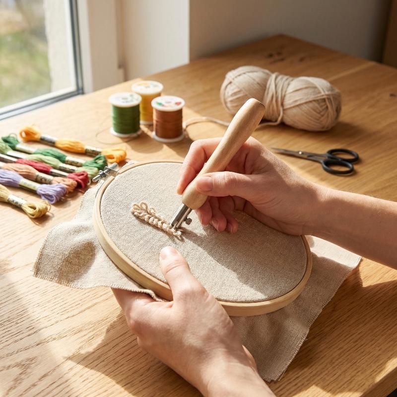 Simple Embroidery DIY Adjustab - Sewing Textile Art recension och pris