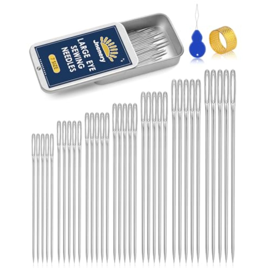 Large Eye Sewing Needles, 7 Si - Sewing Repair recension och pris