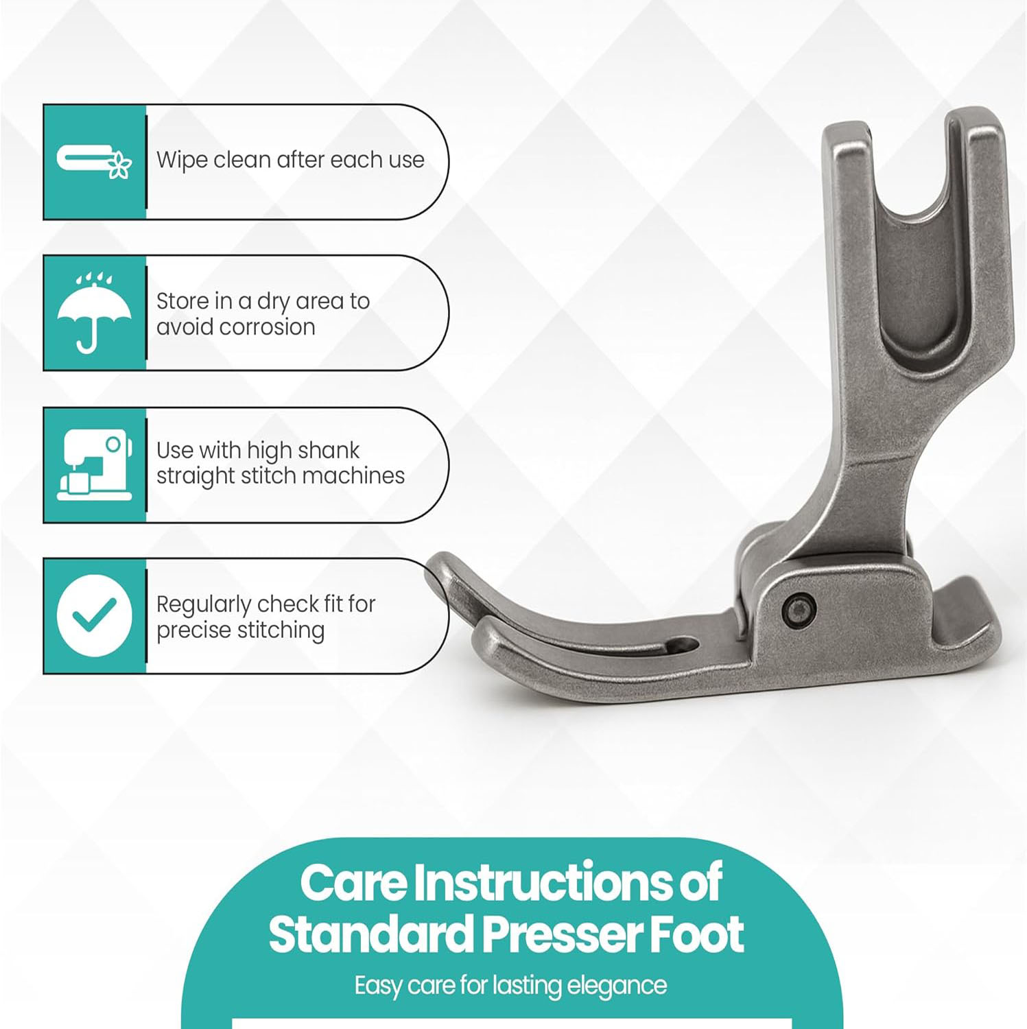 P351 Standard Presser Foot for - Textile Sewing Machine recension och pris